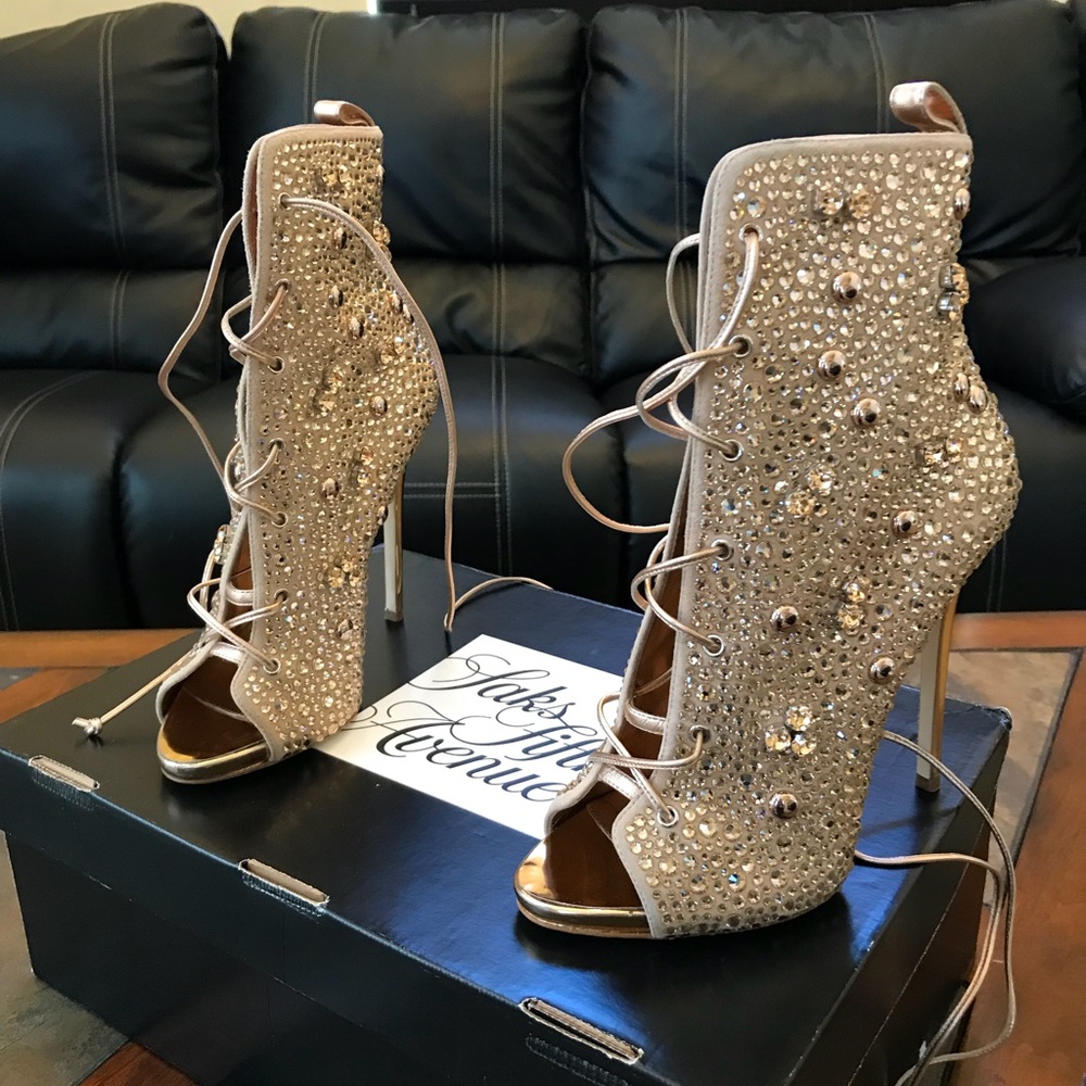 ❌Sold❌Giuseppe Zanotti crystal-embellished lace up - Picture 7 of 7